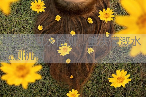 肇庆灌溉水检测，肇庆灌溉水检测机构