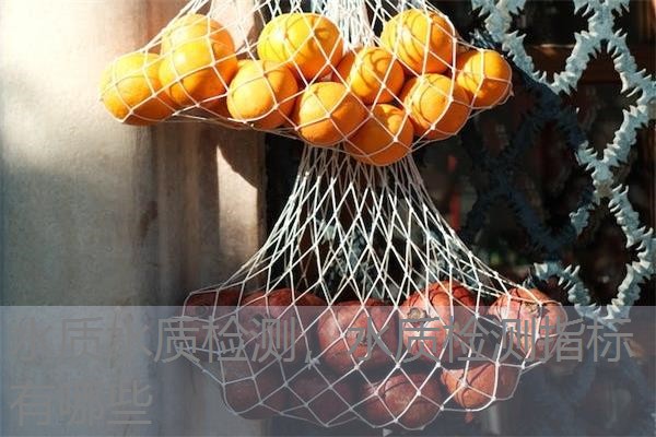 水质水质检测，水质检测指标有哪些