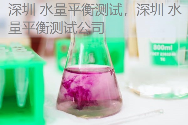 深圳 水量平衡测试，深圳 水量平衡测试公司