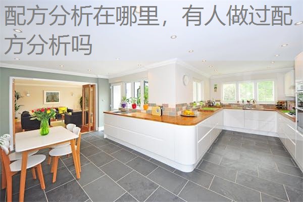 配方分析在哪里，有人做过配方分析吗