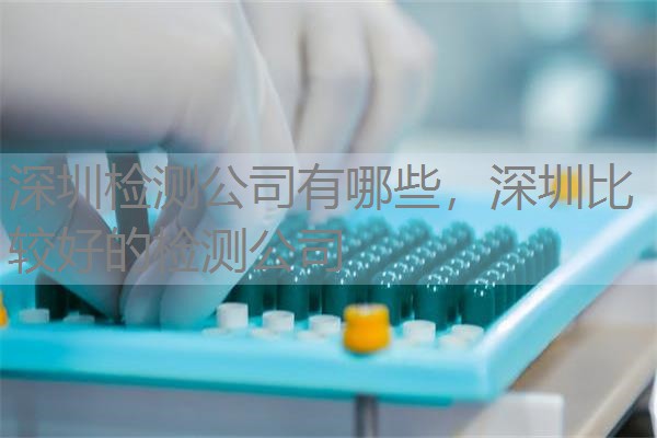 深圳检测公司有哪些，深圳比较好的检测公司