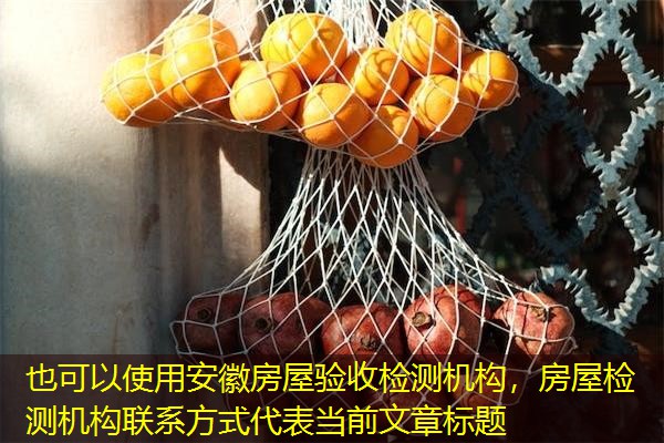 安徽房屋验收检测机构，房屋检测机构联系方式