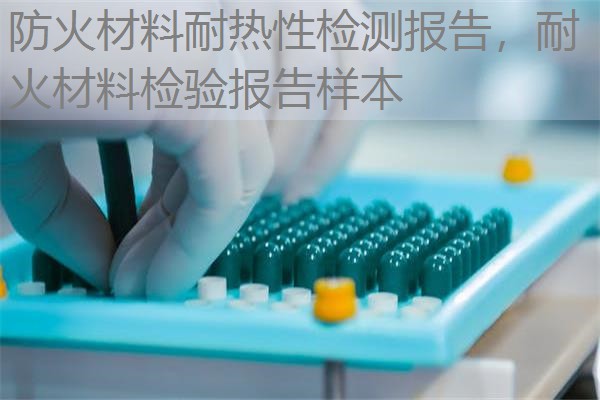 防火材料耐热性检测报告，耐火材料检验报告样本
