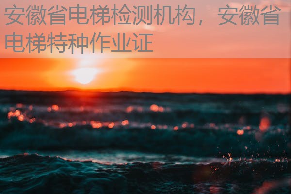 安徽省电梯检测机构,安徽省电梯特种作业证 安徽省电梯检测机构,安徽省电梯特种作业证