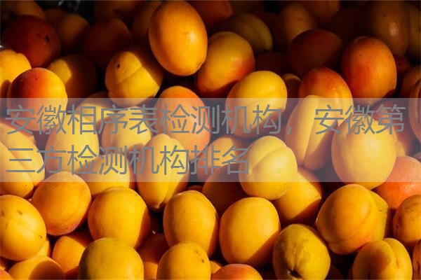 安徽相序表检测机构，安徽第三方检测机构排名