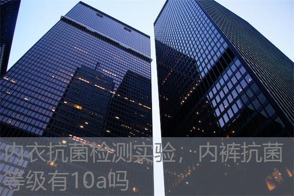 内衣抗菌检测实验，内裤抗菌等级有10a吗