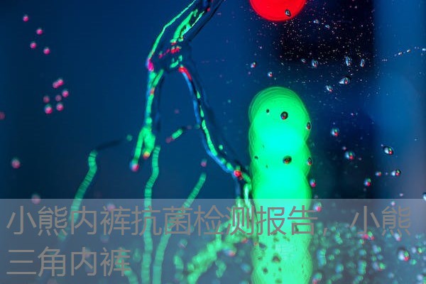 小熊内裤抗菌检测报告，小熊三角内裤