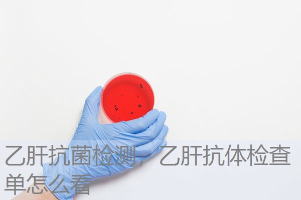 乙肝抗菌检测，乙肝抗体检查单怎么看
