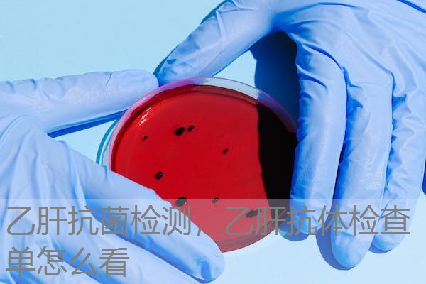 乙肝抗菌检测，乙肝抗体检查单怎么看