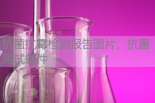 抗菌抗霉检测报告图片，抗菌测试条件