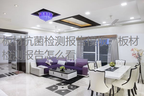 板材抗菌检测报告模板，板材检测报告怎么看