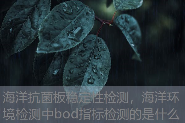 海洋抗菌板稳定性检测,海洋环境检测中bod指标检测的是什么 海洋抗菌板稳定性检测,海洋环境检测中bod指标检测的是什么