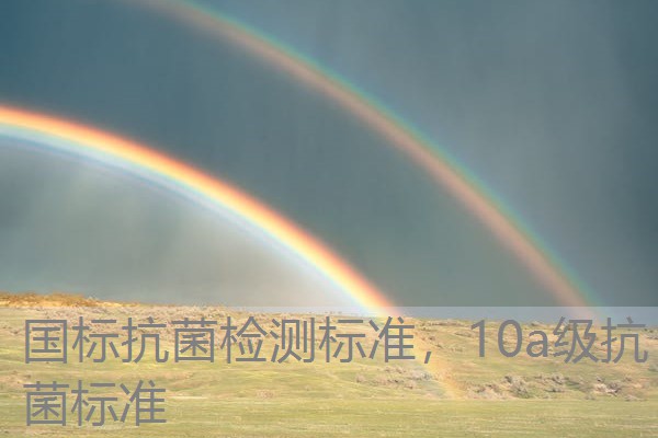 国标抗菌检测标准，10a级抗菌标准