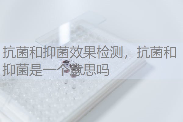 抗菌和抑菌效果检测，抗菌和抑菌是一个意思吗