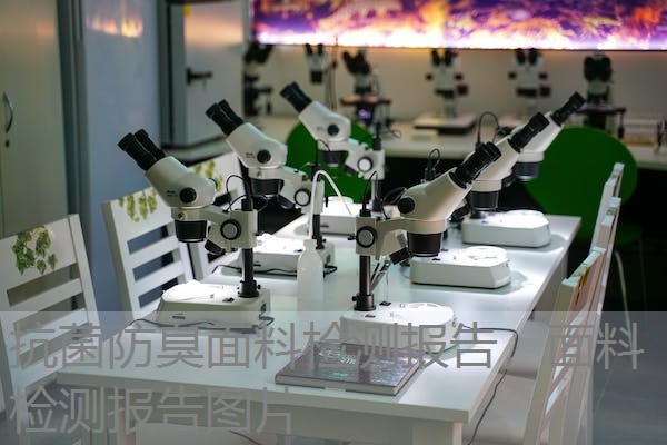 抗菌防臭面料检测报告，面料检测报告图片