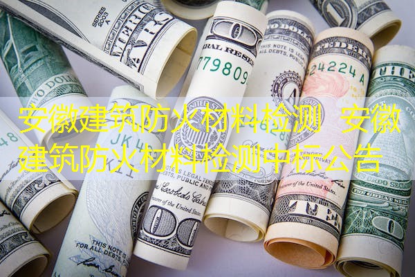 安徽建筑防火材料检测  安徽建筑防火材料检测中标公告
