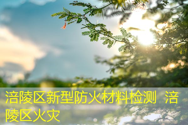 涪陵区新型防火材料检测  涪陵区火灾