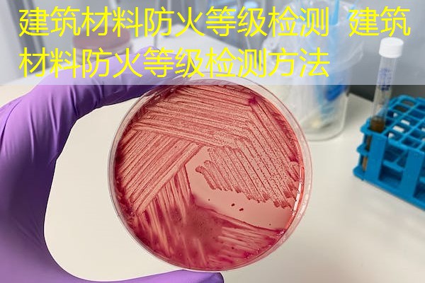 建筑材料防火等级检测  建筑材料防火等级检测方法