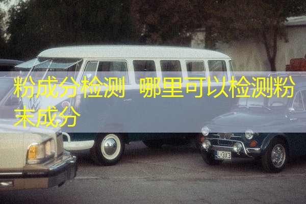 粉成分检测 哪里可以检测粉末成分 粉成分检测 哪里可以检测粉末成分