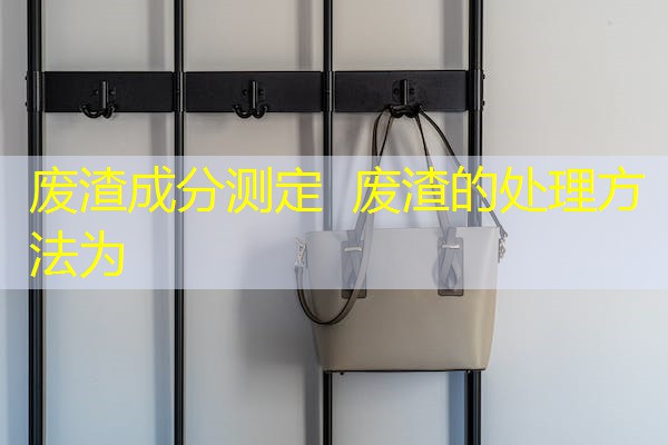 废渣成分测定 废渣的处理方法为 废渣成分测定 废渣的处理方法为