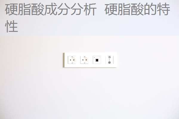 硬脂酸成分分析 硬脂酸的特性 硬脂酸成分分析 硬脂酸的特性