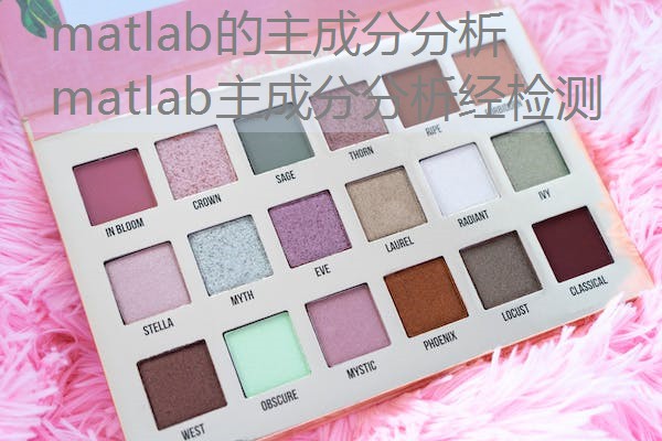 matlab的主成分分析 matlab主成分分析经检测 matlab的主成分分析 matlab主成分分析经检测