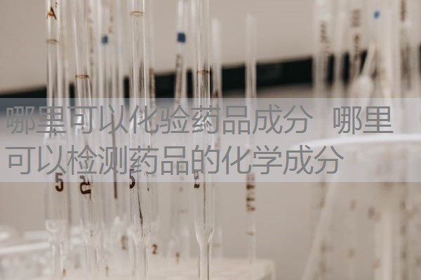 哪里可以化验药品成分 哪里可以检测药品的化学成分 哪里可以化验药品成分 哪里可以检测药品的化学成分