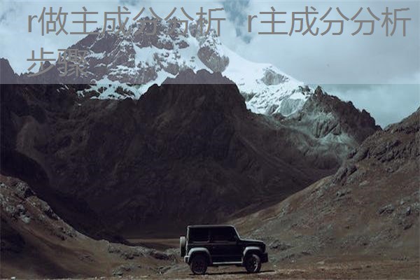 r做主成分分析 r主成分分析步骤 r做主成分分析 r主成分分析步骤
